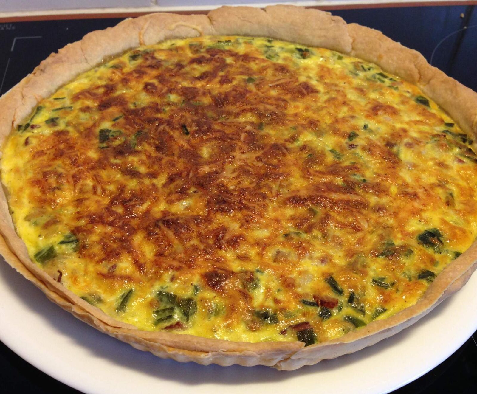 Tarte aux fanes d'oignons nouveaux