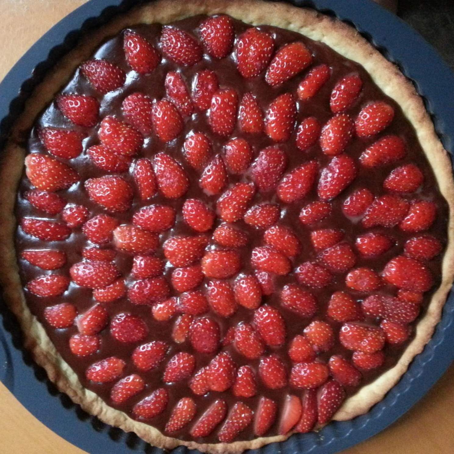 Tarte aux Fraises et Chocolat
