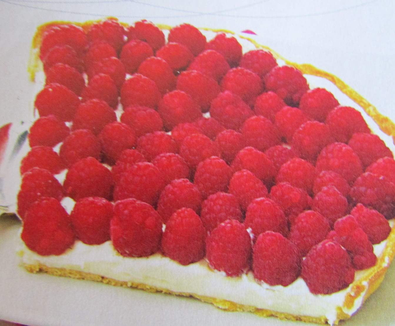 tarte aux framboises facile