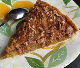 Tarte aux noix et au miel