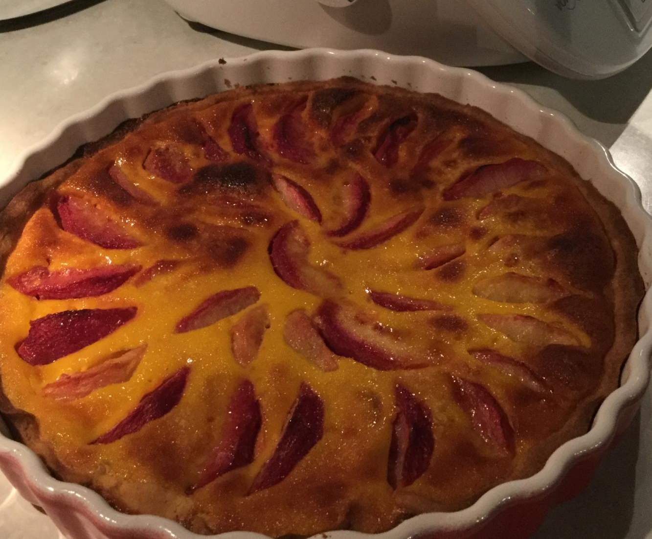 Tarte aux pêches