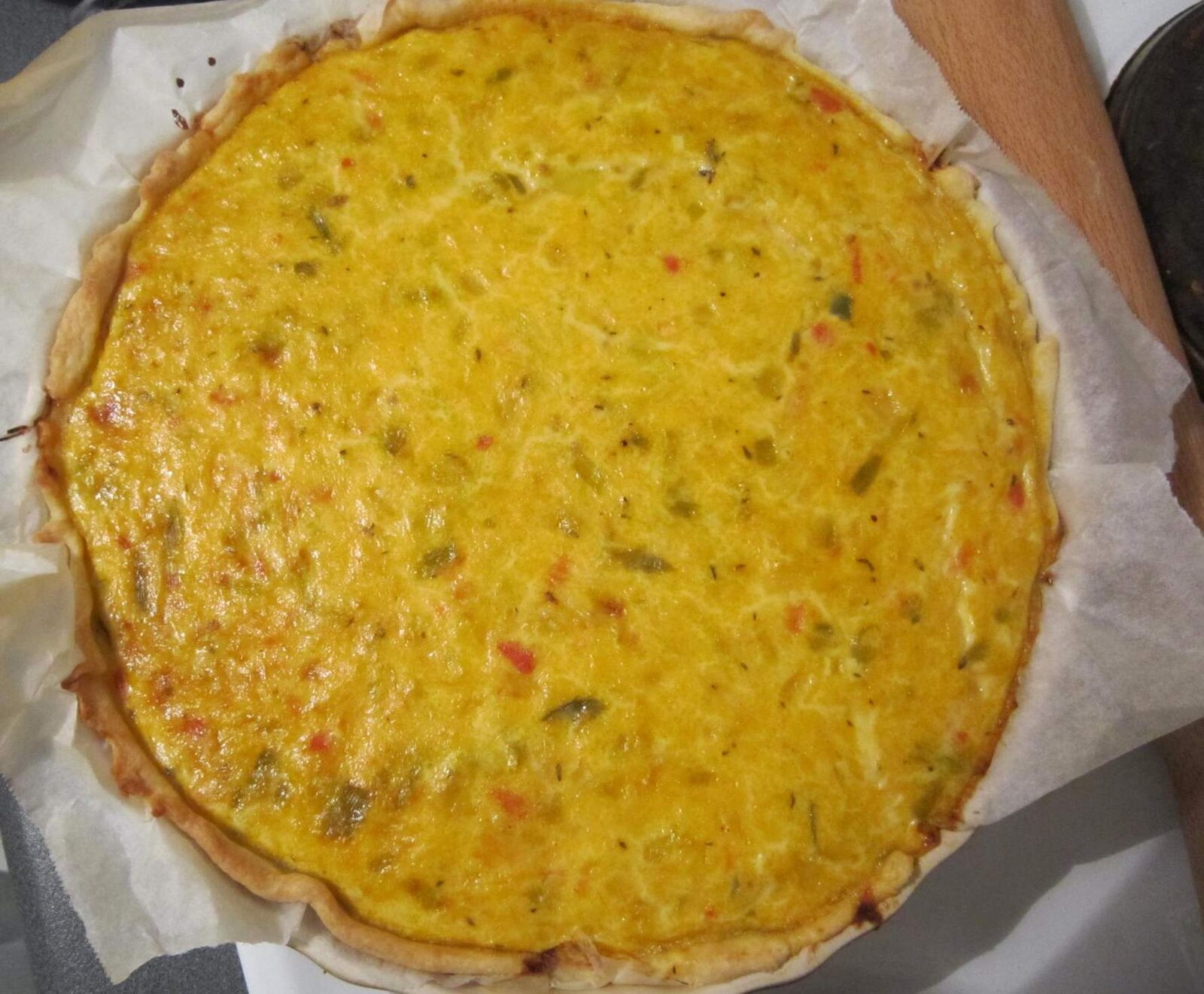Tarte aux poireaux à la provencale