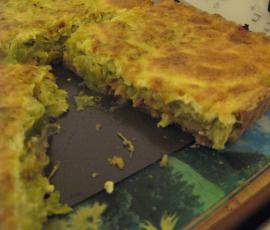 Tarte aux Poireaux et au Saumon fumé