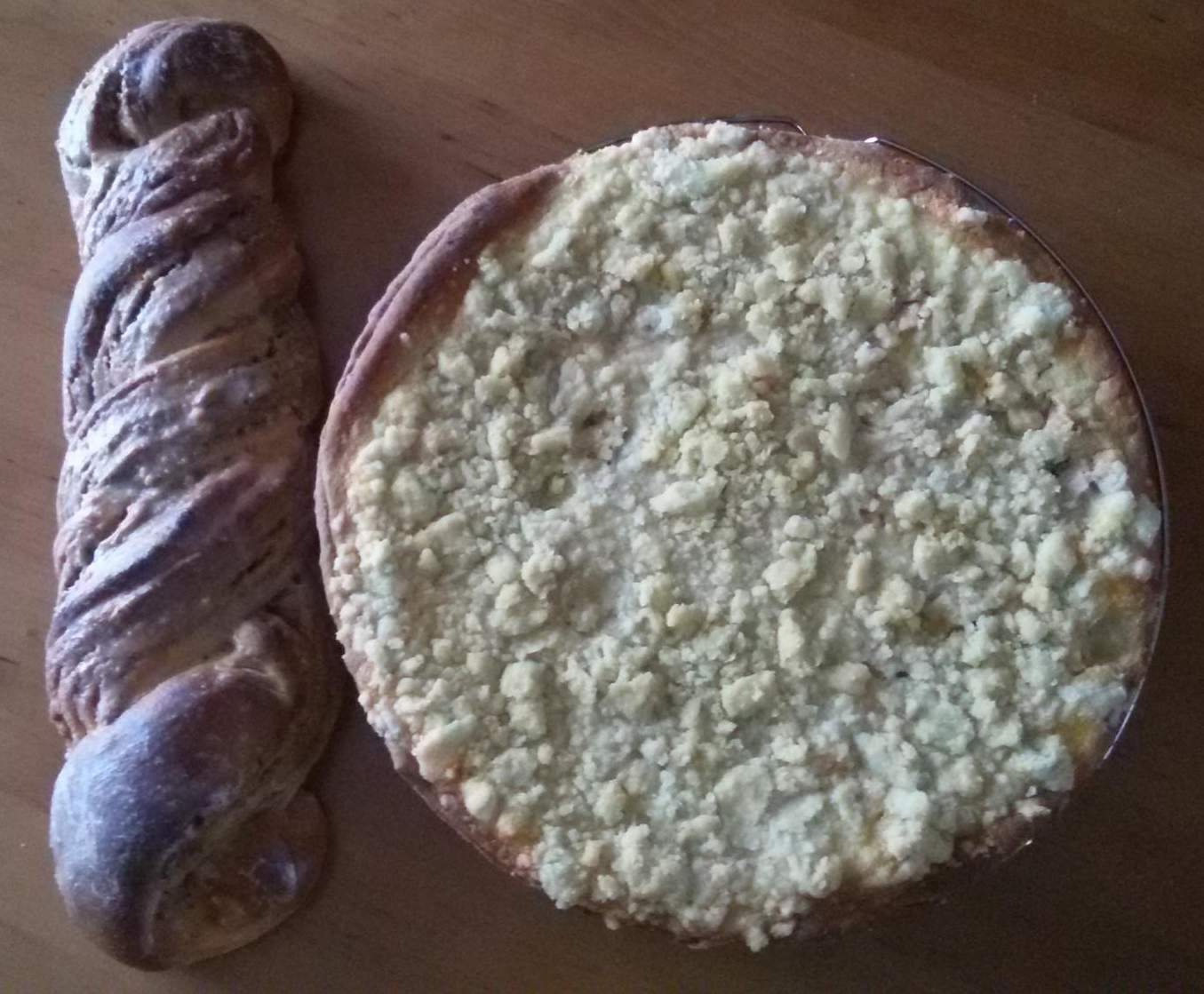 Tarte aux pommes et tresse au nutella