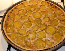 Tarte aux Reines-Claudes à la frangipane