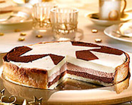 TARTE AUX TROIS CHOCOLATS