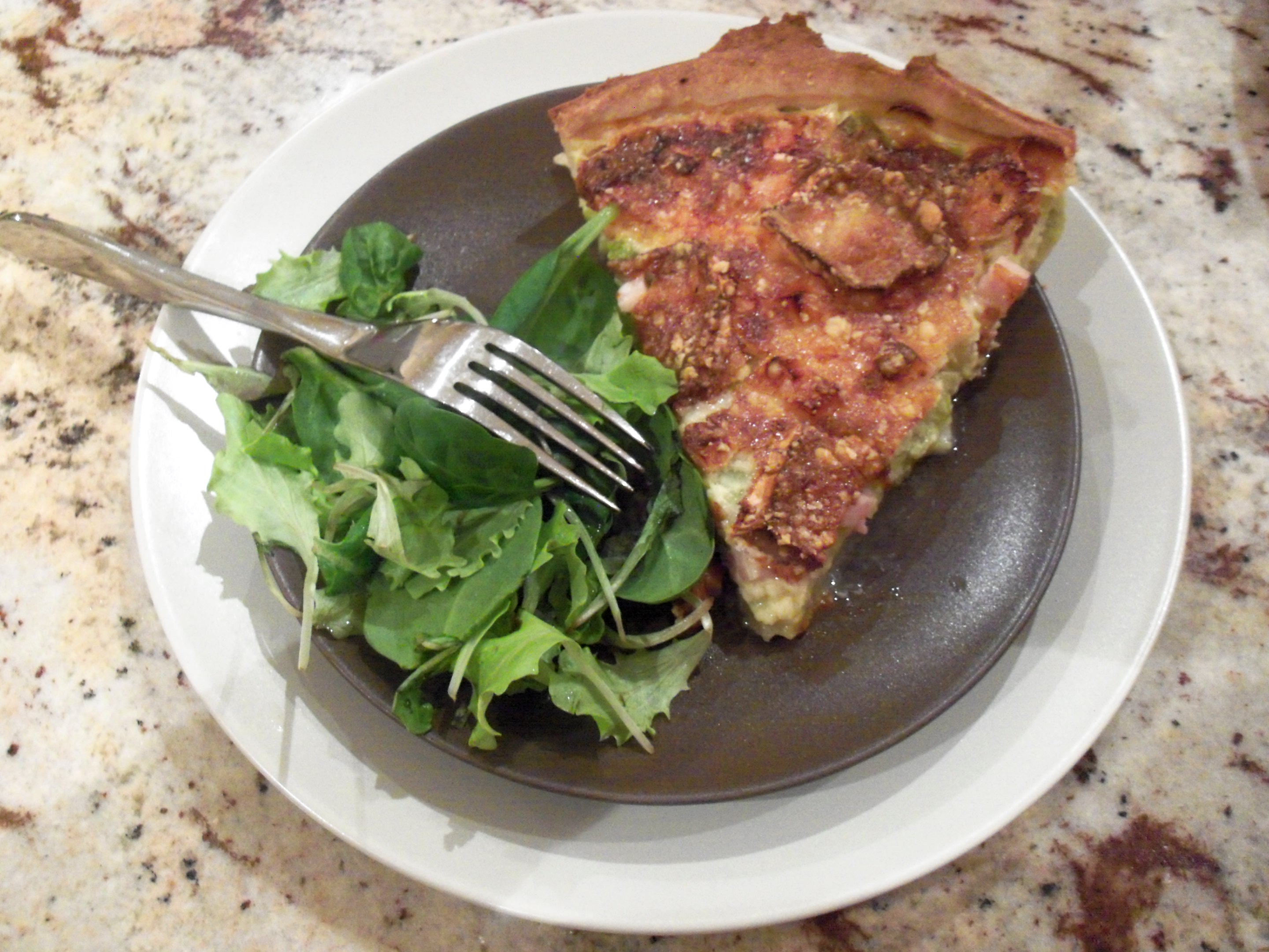 Tarte chèvre poireaux