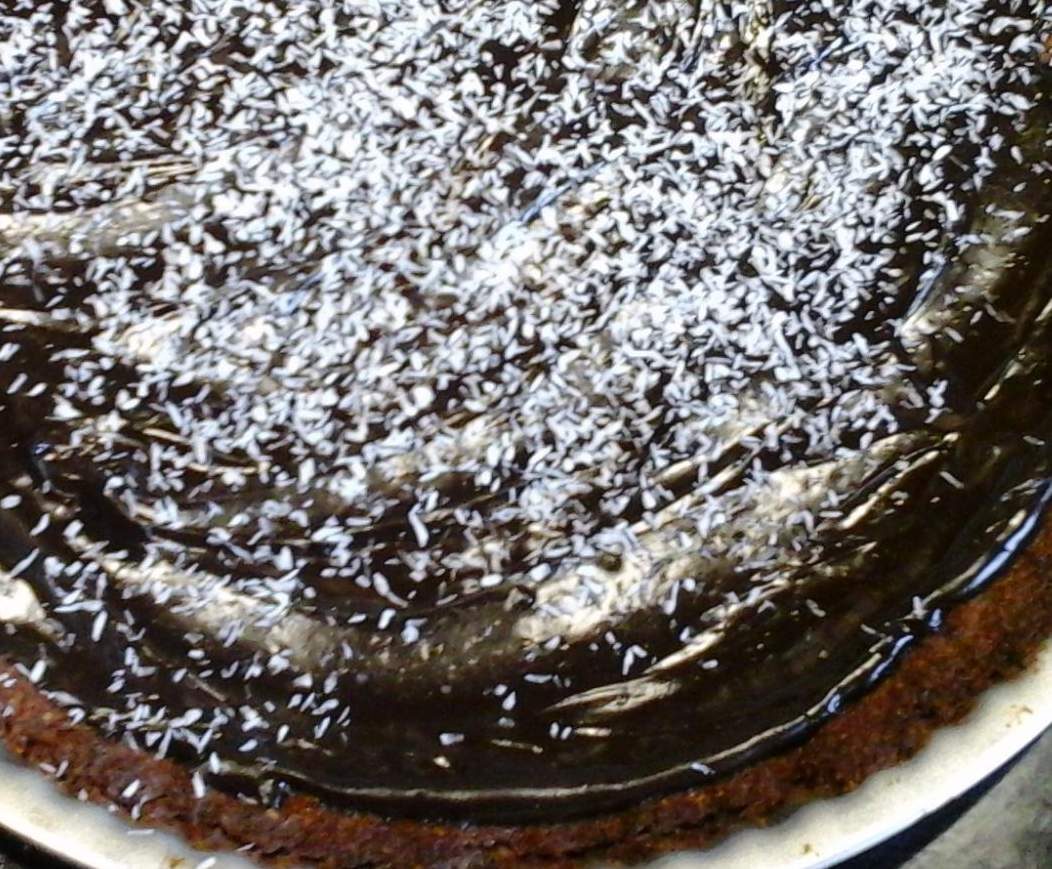 Tarte chocolat noix de coco