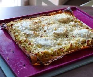 Tarte croustillante au chou pointu