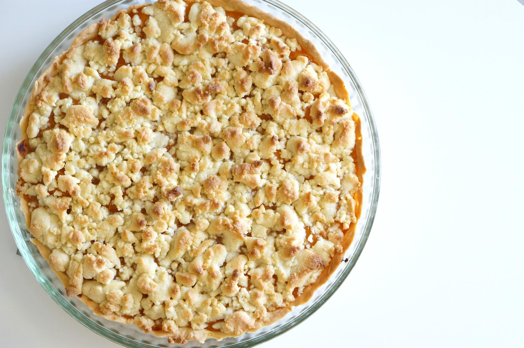 Tarte Crumble aux abricots