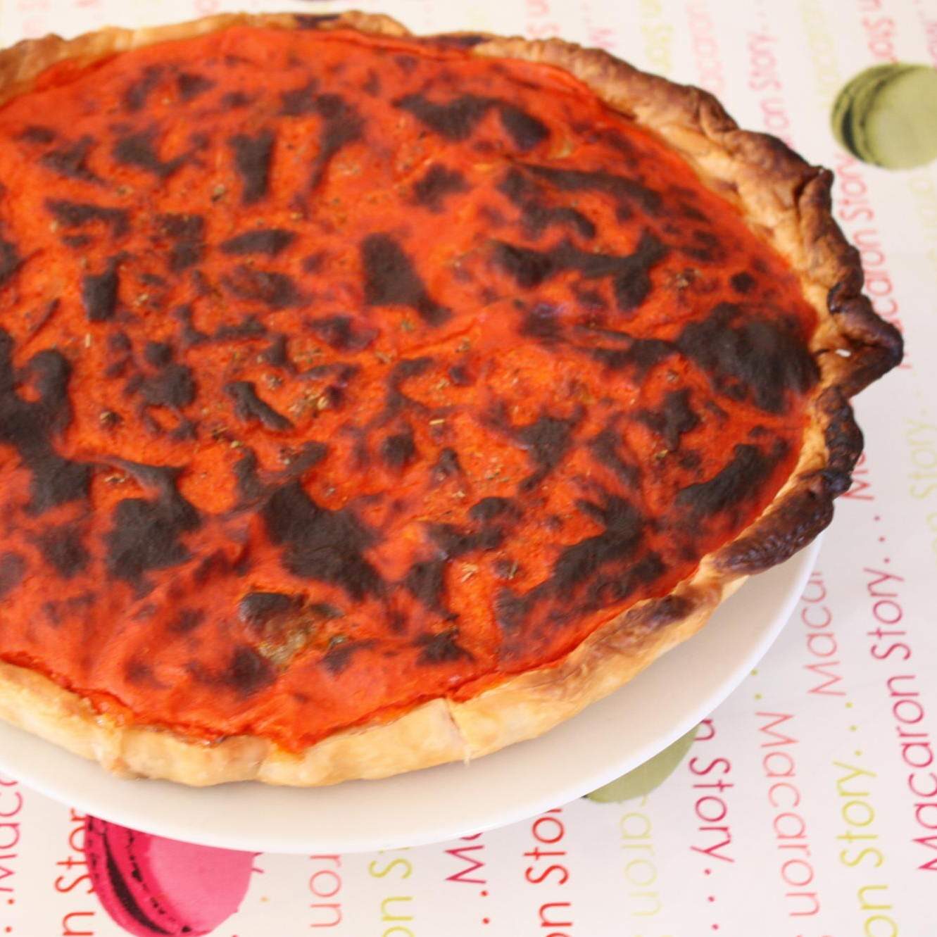 Tarte de maquereau au basilic