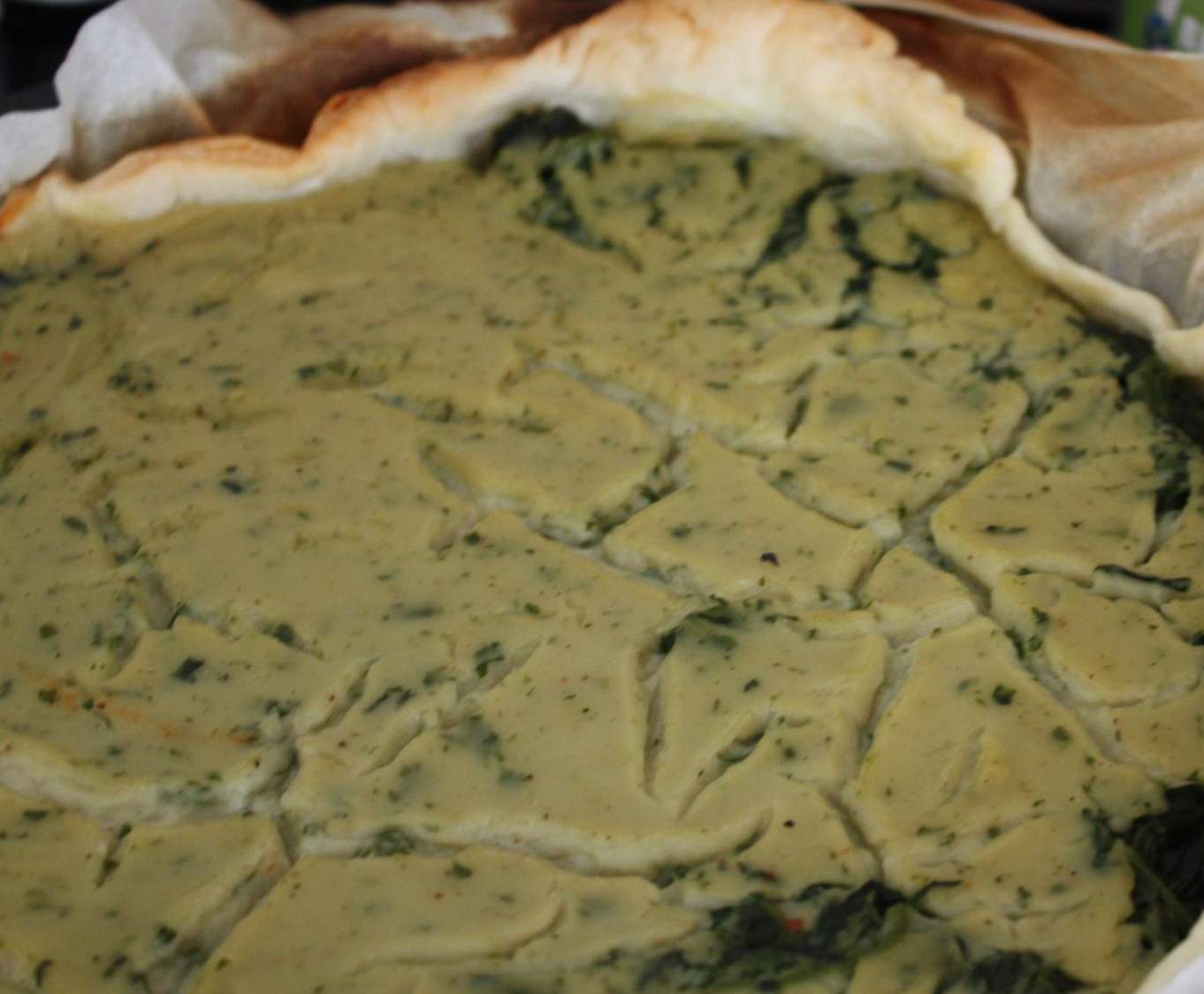 Tarte épinard béchamel légère