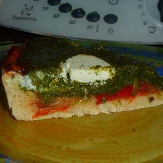 Tarte épinards, ricotta - tomate -chèvre