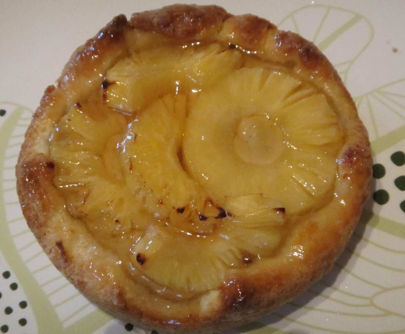 Tarte flan ananas coco