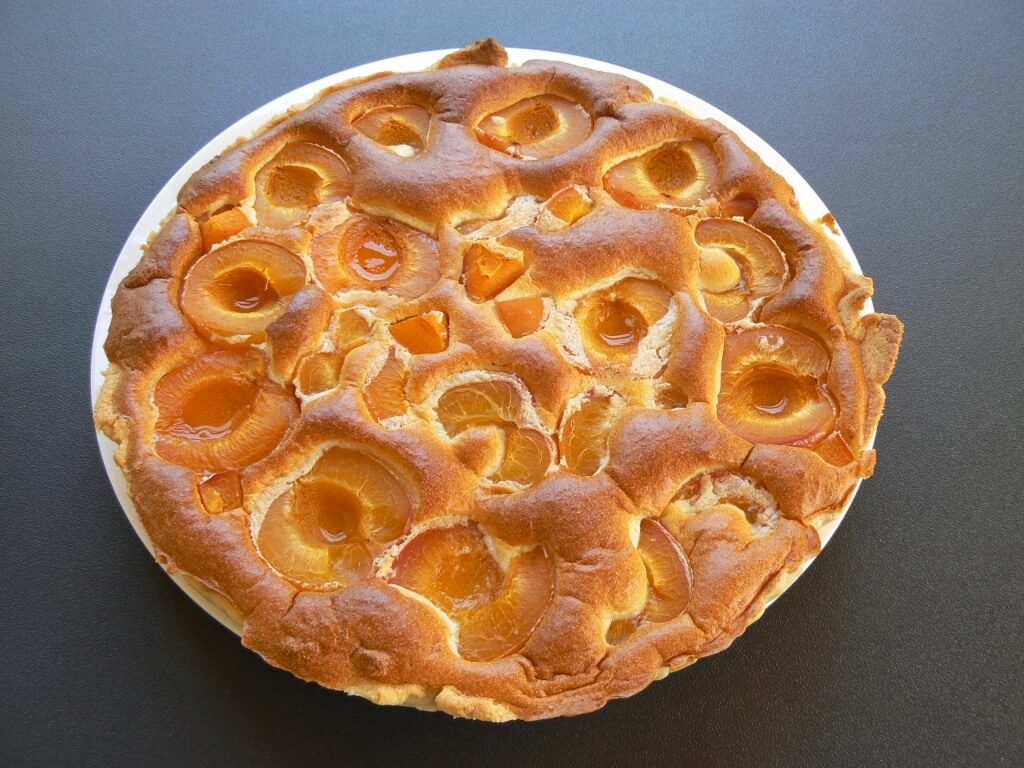 Tarte mousseuse aux abricots
