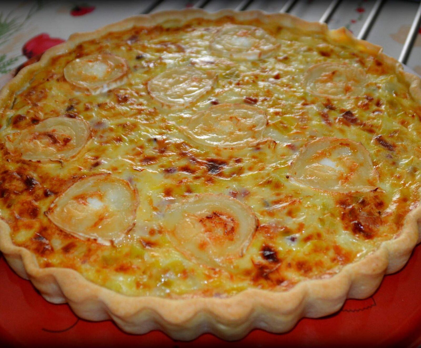 tarte poireaux lardons chèvre