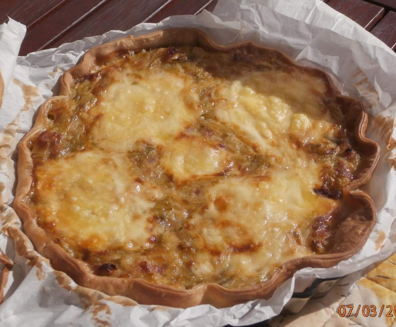 Tarte poireaux maroilles