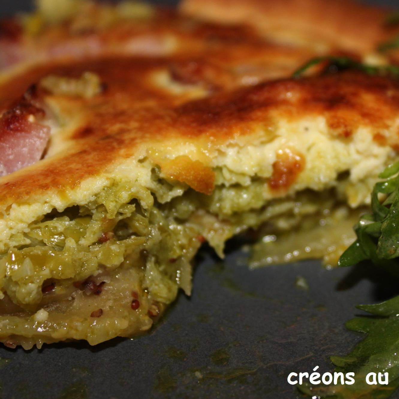 Tarte poireaux/parmesan