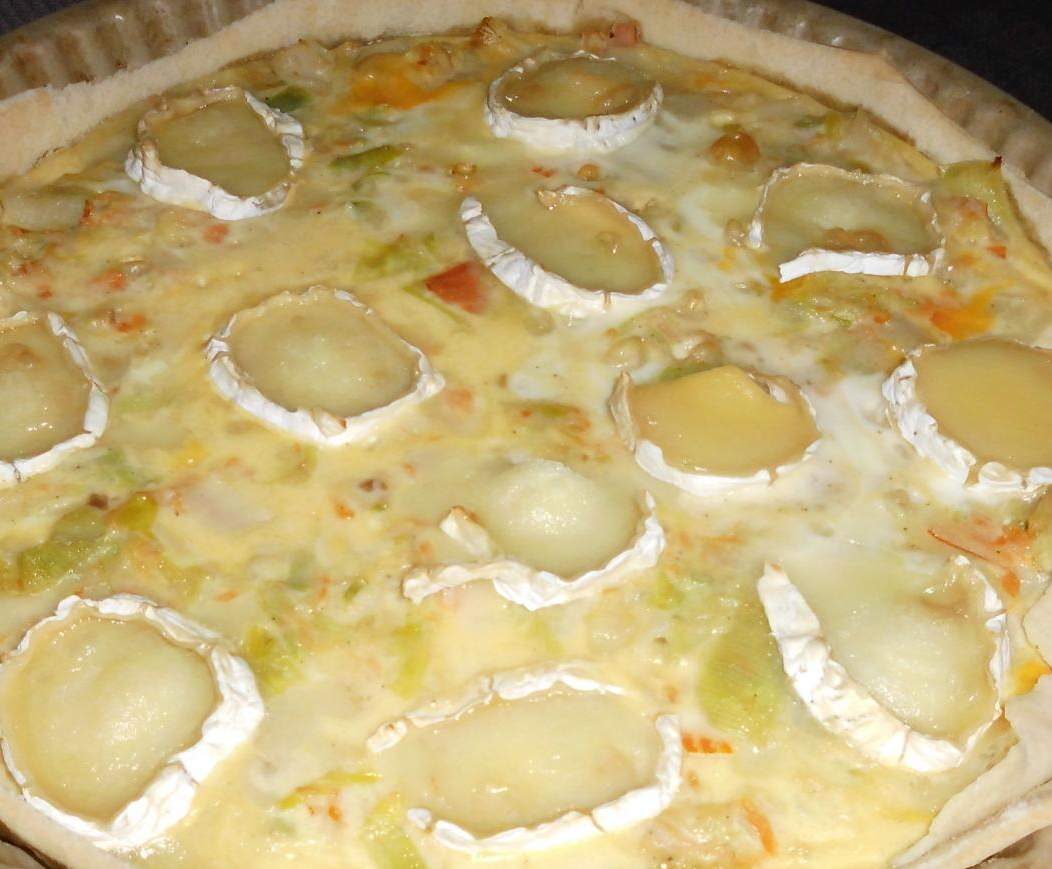 TARTE POIREAUX TRUITE FUMEE