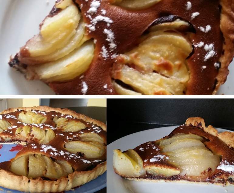 Tarte poires chocolat