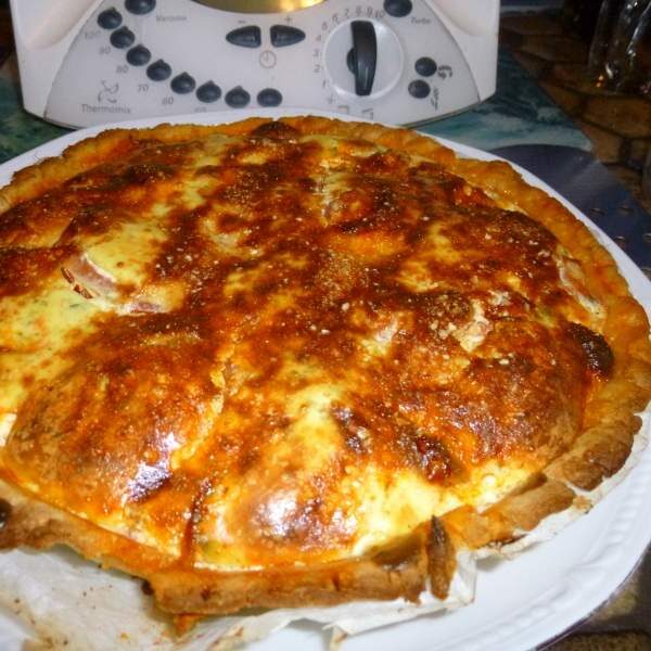 Tarte ricotta tomates chorizo