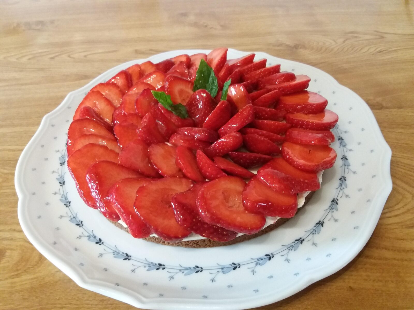 Tarte sans cuisson aux Fraises
