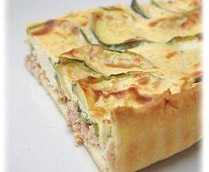 Tarte thon et courgettes
