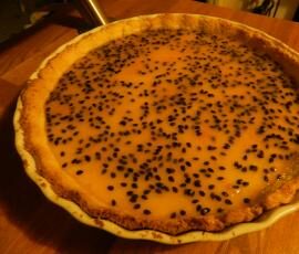 TARTE VANILLEE ET FRUITS DE LA PASSION