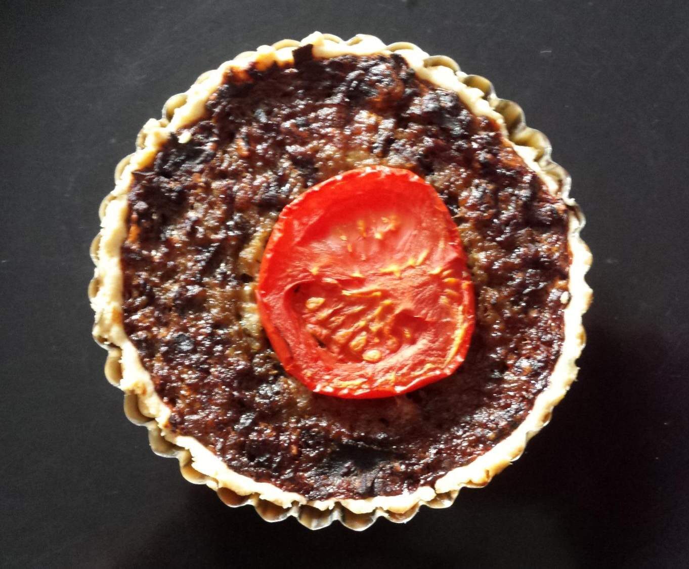 Tartelettes aubergine - gorgonzola