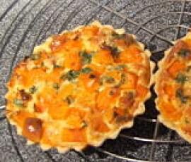 TARTELETTES DE COURGE BUTTERNUT AU MASCARPONE