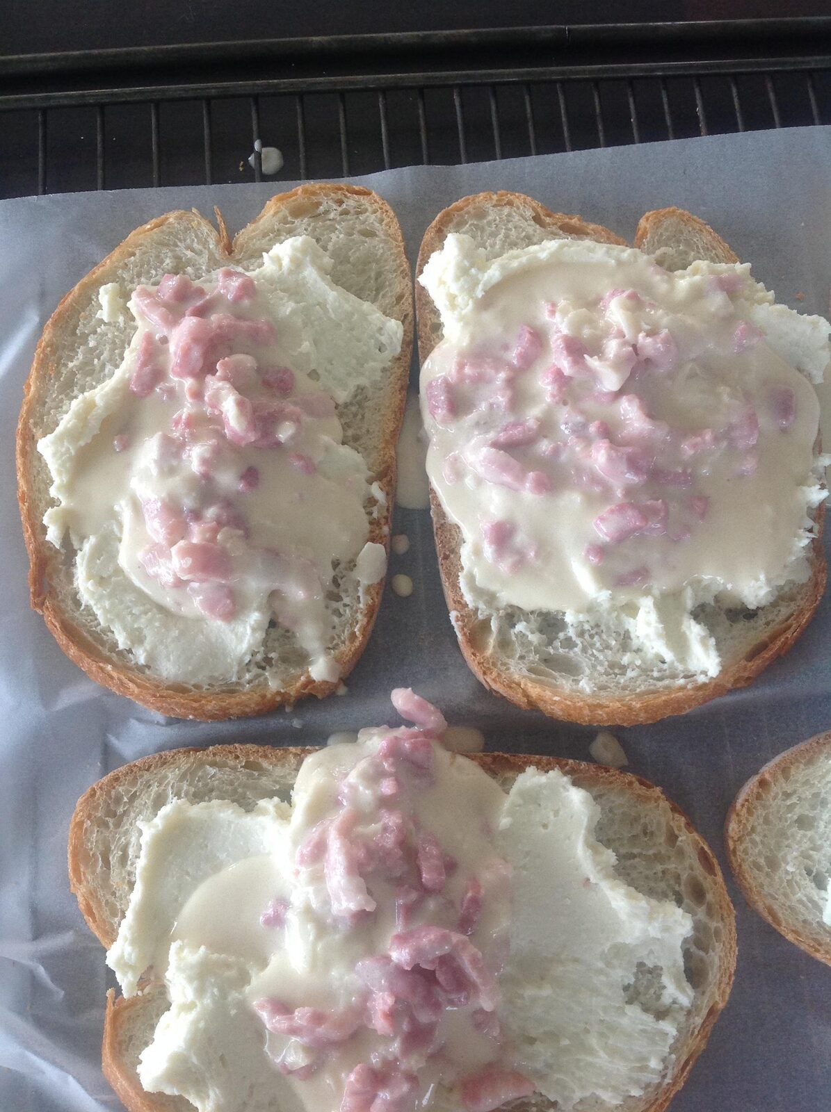 Tartine moza crottin de Chavignol