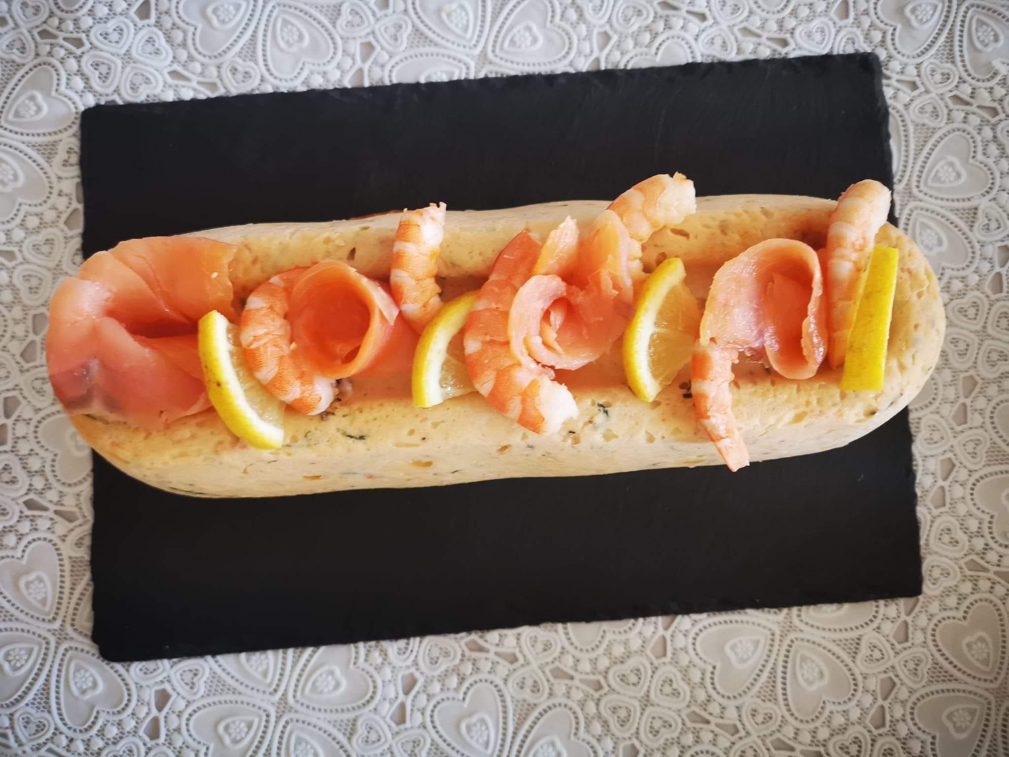 Terrine aux 2 saumons et crevettes