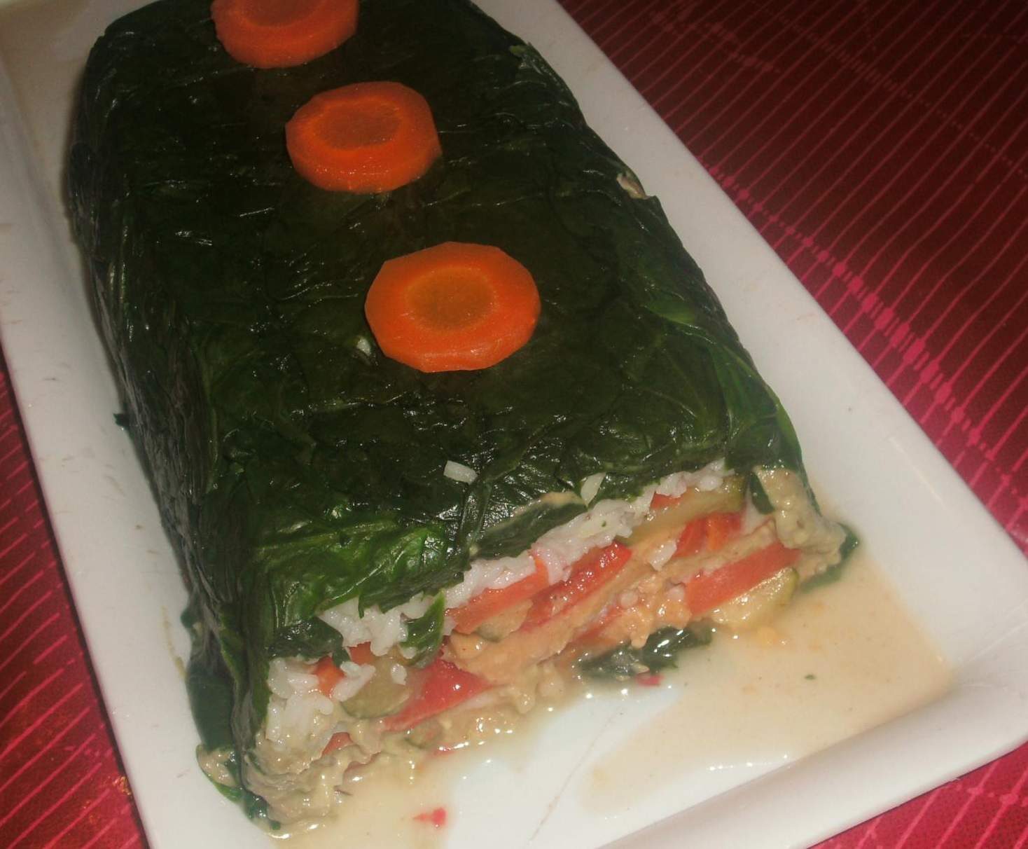 TERRINE D'HOUMMOUS ET DE LEGUMES