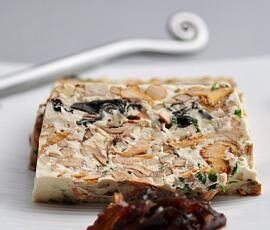 Terrine de champignons au tofu soyeux {Vegan}