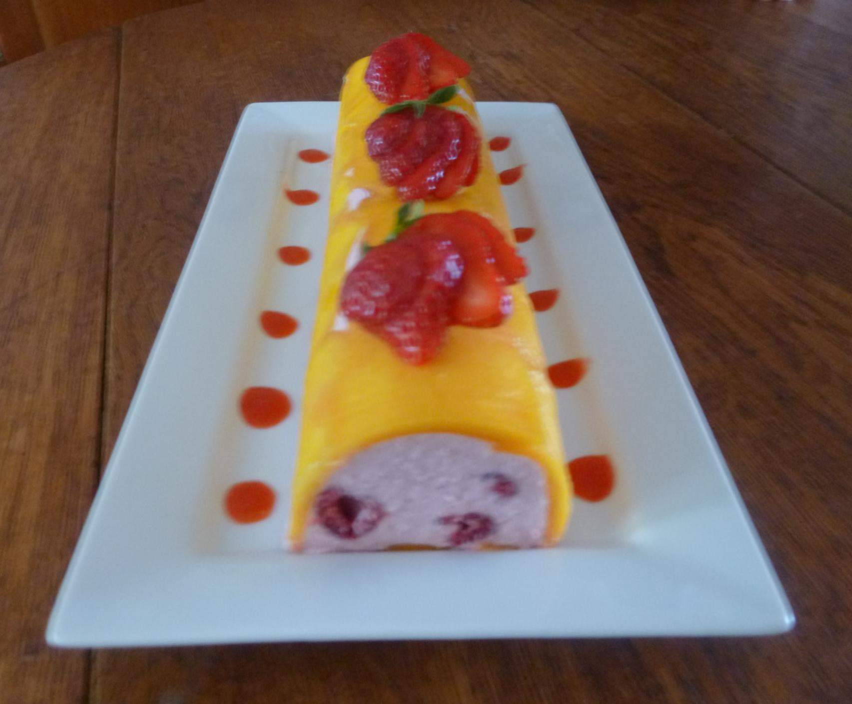 terrine fraîche en mousse de fruit