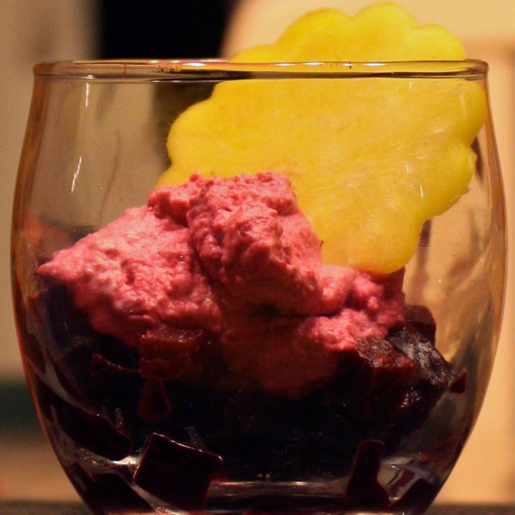 Tiramisu betterave en verrine