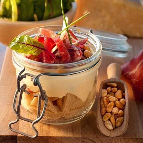 Tiramisu Parmesan, Coppa et Pignons de Pin