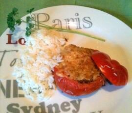 Tomates farcies au boeuf