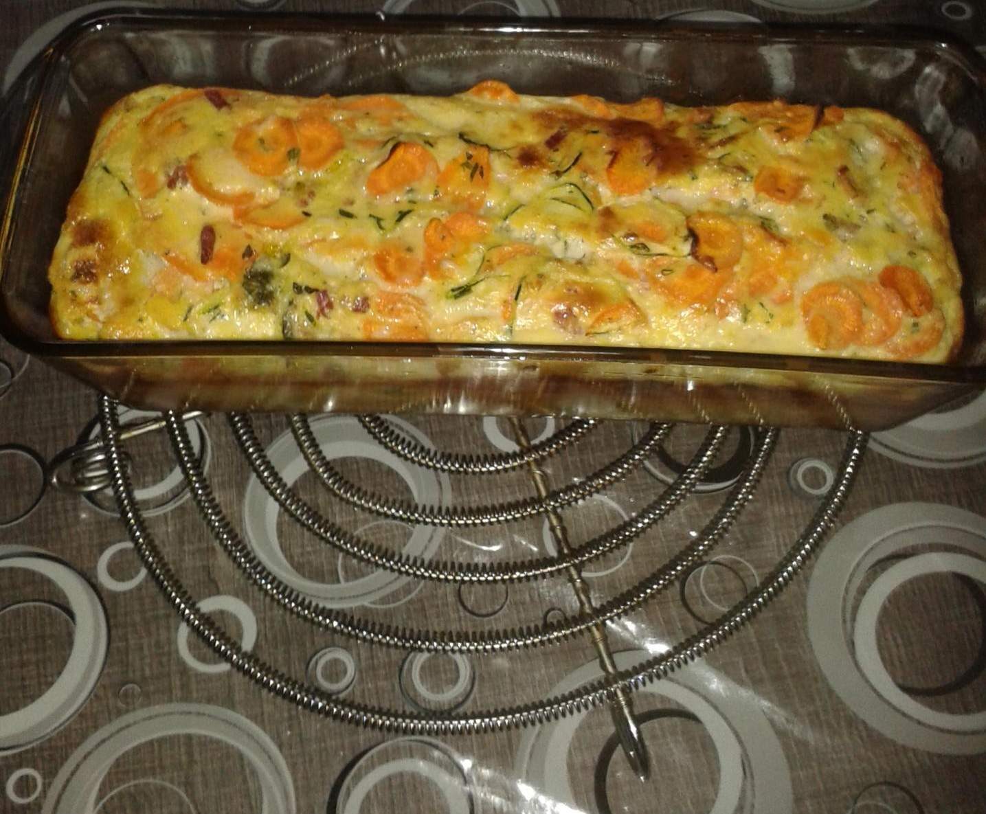 Variante de Flan aux courgettes, carotte et chèvre