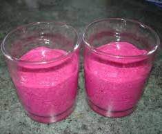 Variante de verrine rose radis-betterave