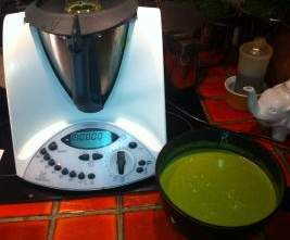 Velouté aux fanes de radis