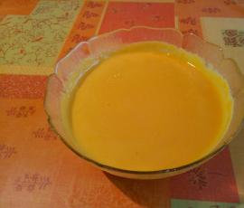 Velouté carottes, pommes de terre, vache qui rit