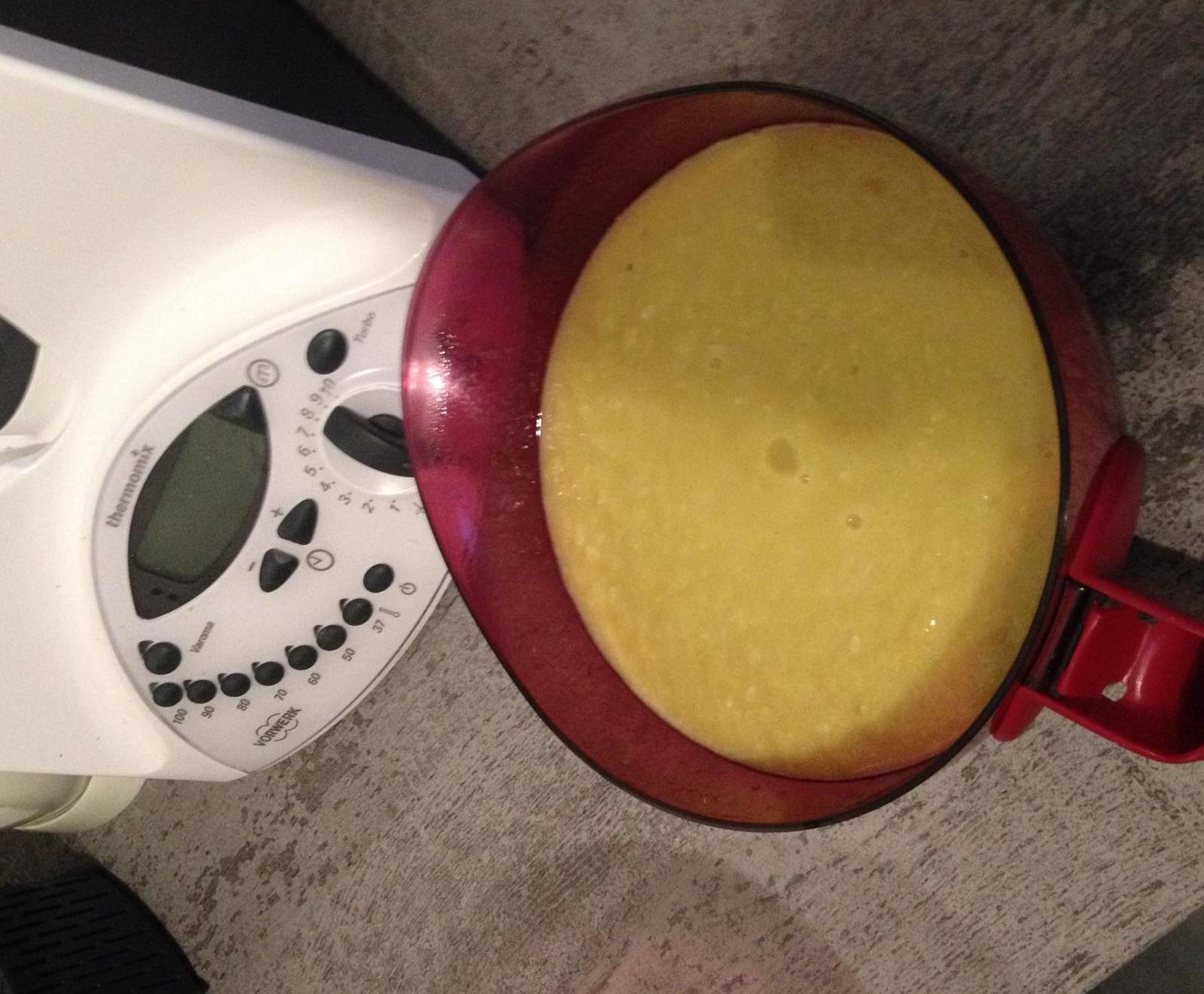 Velouté courgettes curry vache qui rit