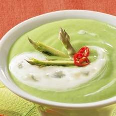 Velouté d'asperges et Gorgonzola