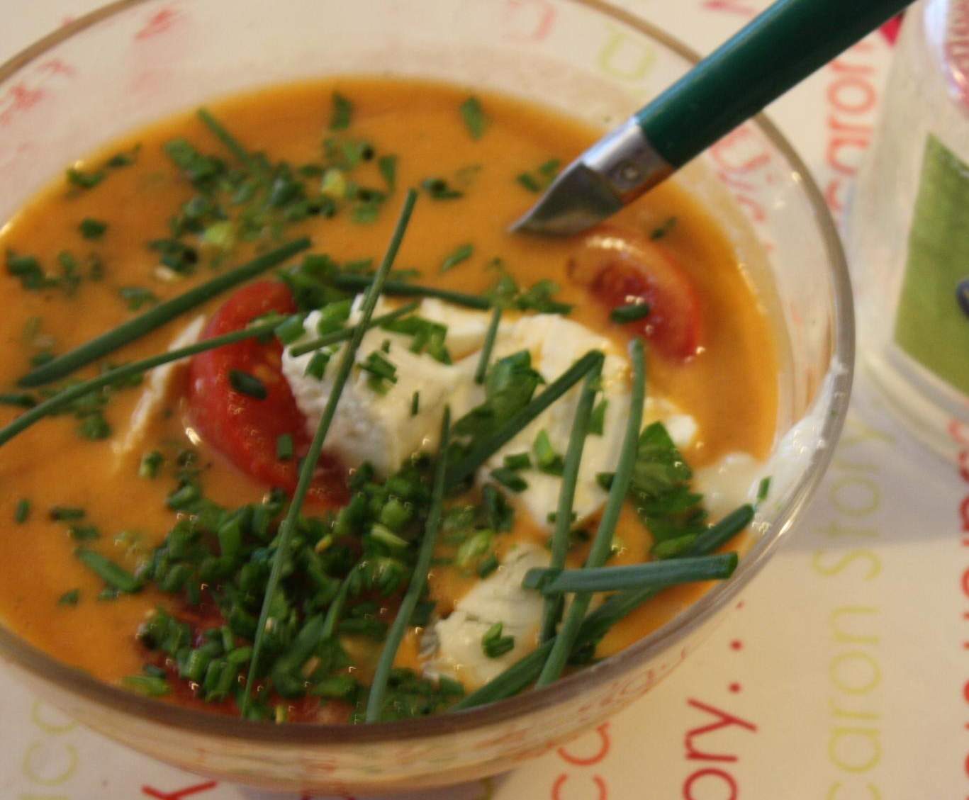 Velouté d'été : courgettes/tomates (chaud ou froid)