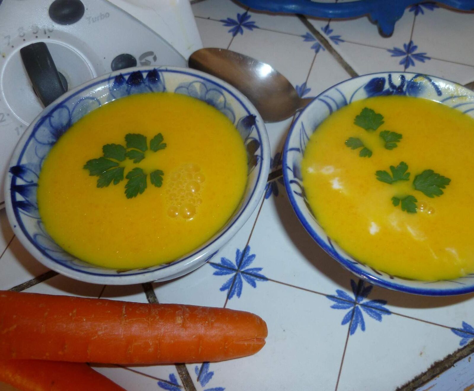 Velouté de carottes sweet et spicy