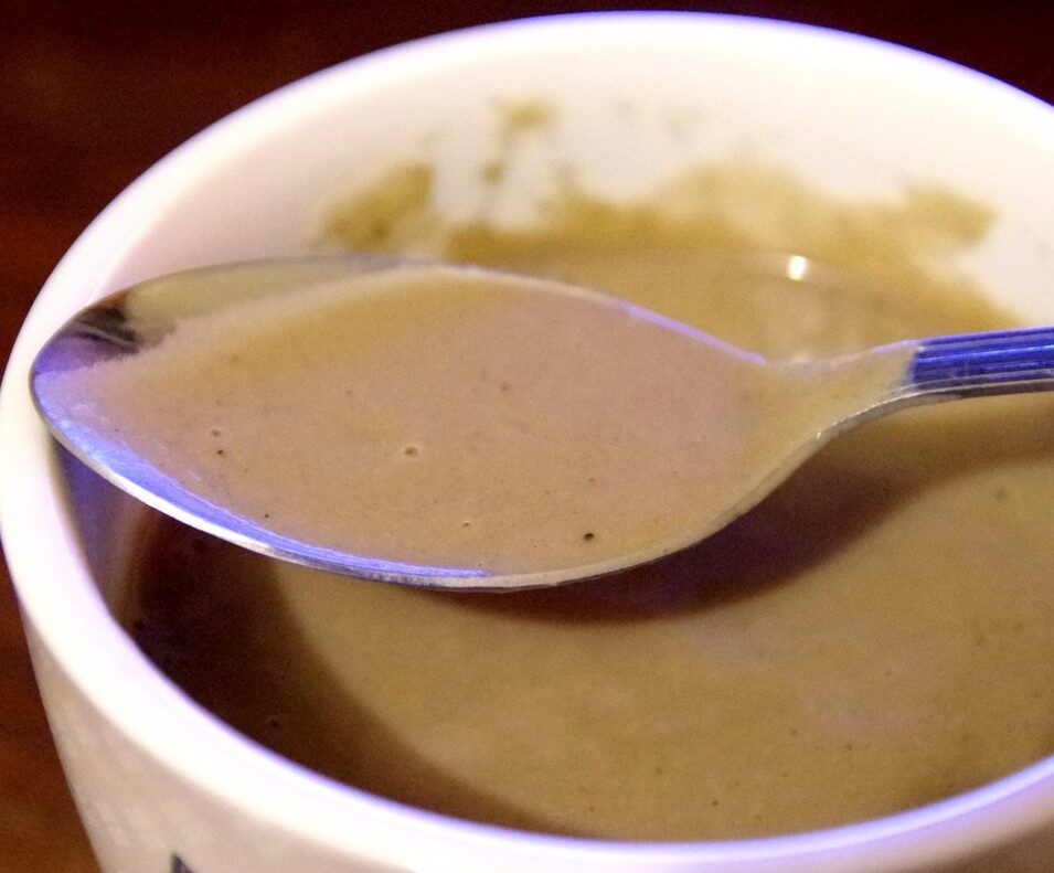 Velouté de champignons à la farine de châtaigne