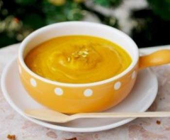 Velouté de courge spaghetti au curry