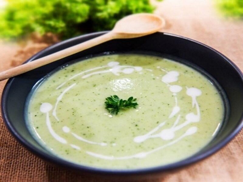 Velouté de courgettes à la vache qui rit