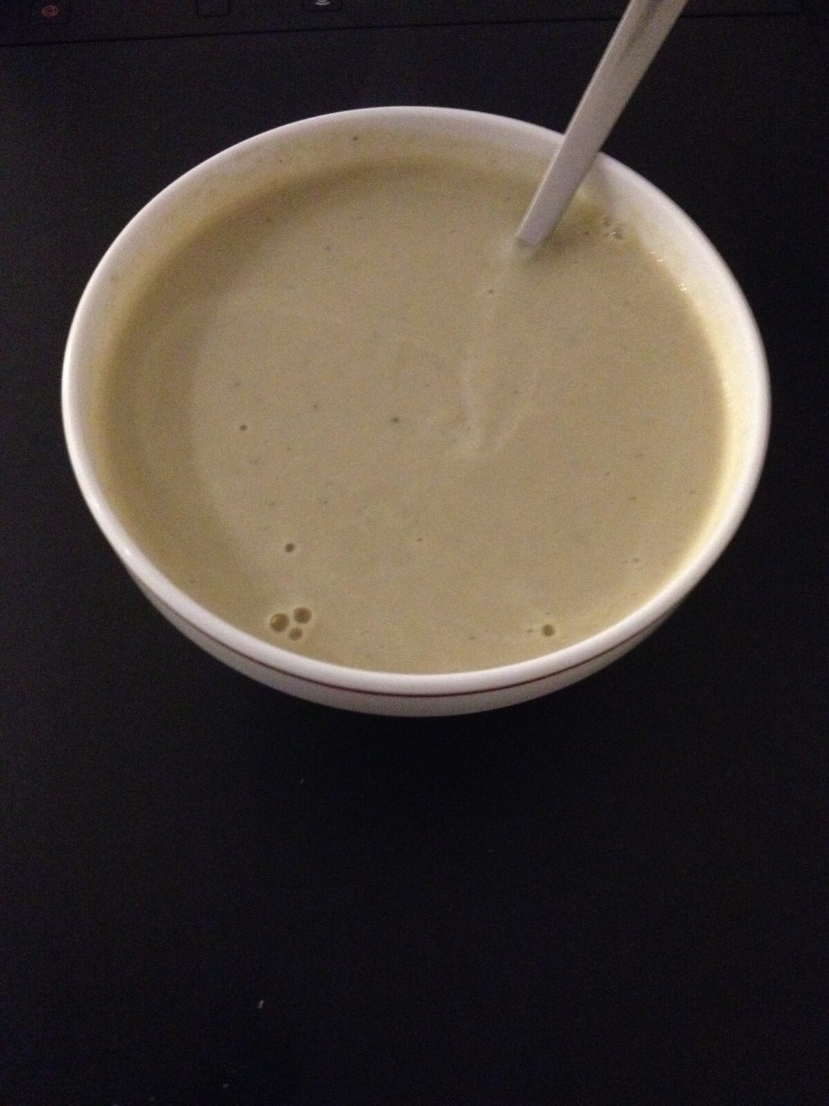 Velouté de courgettes et champignons